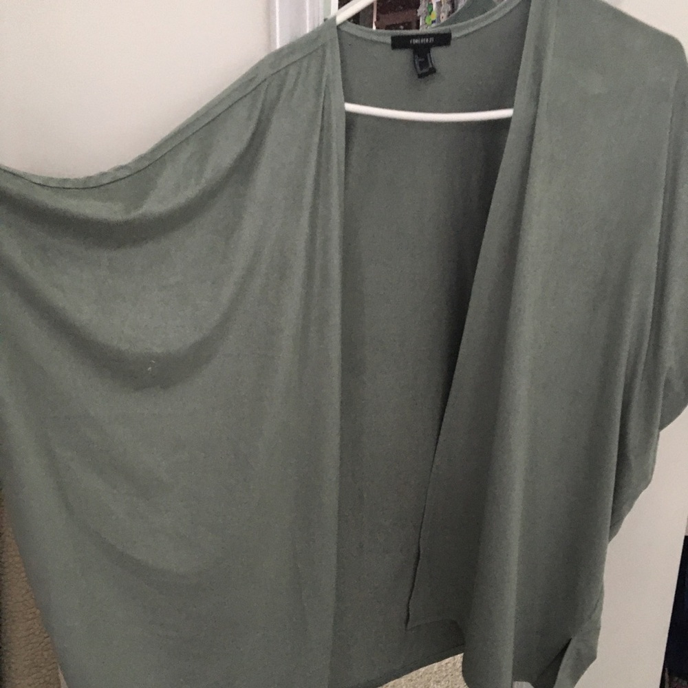 suede cardigan